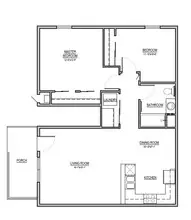 2 Bedroom Flat floor plan